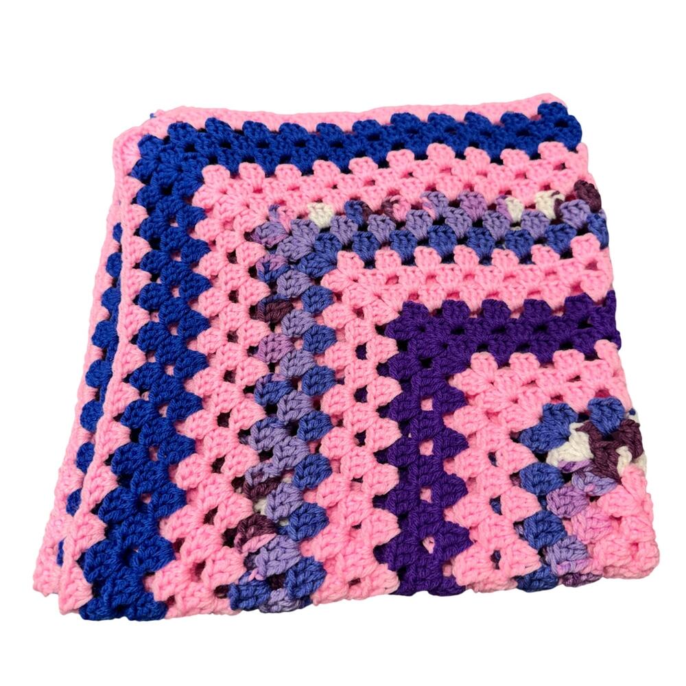 UNISEX Baby Blanket Handmade Classic Retro Look Afghan NWOT STYLE #3592